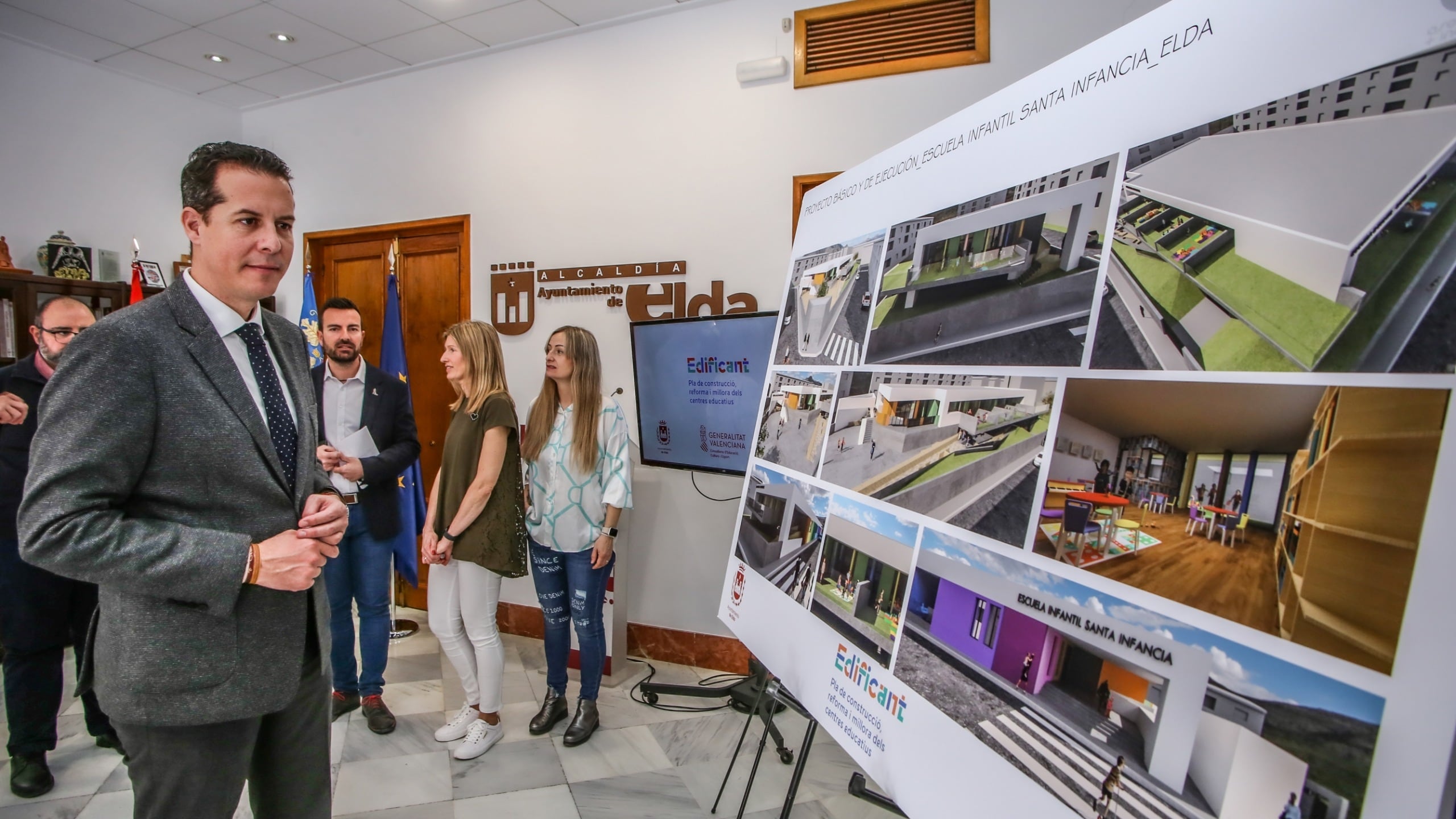 El proyecto de construcción de la nueva Escuela de Educación Infantil Santa Infancia de Elda fue presentado en 2023