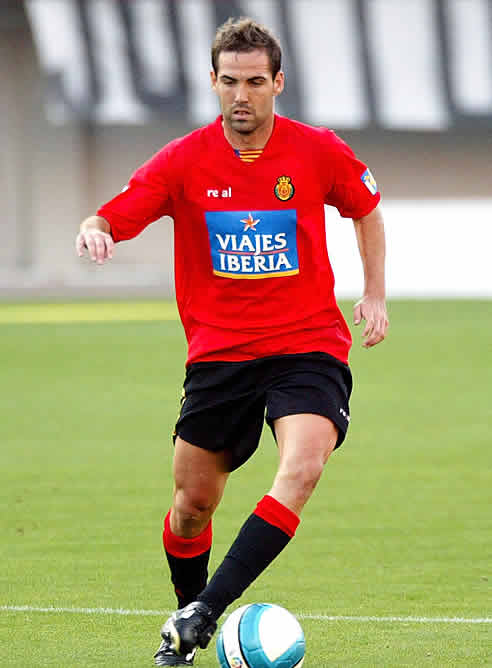 Fernando Navarro, en un partido con el Mallorca