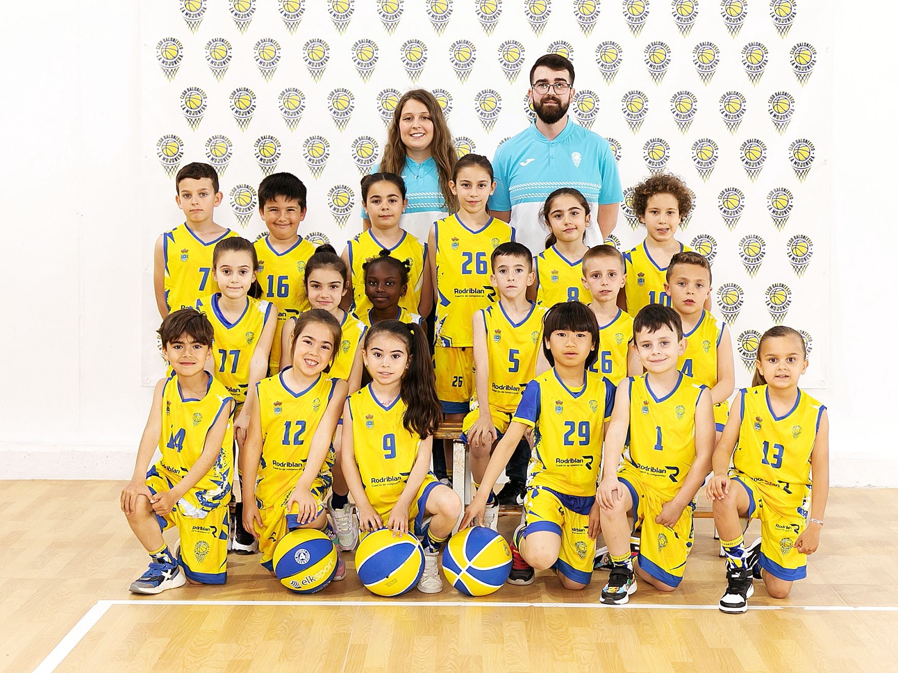 Los pequebasket del CB La Mojonera.