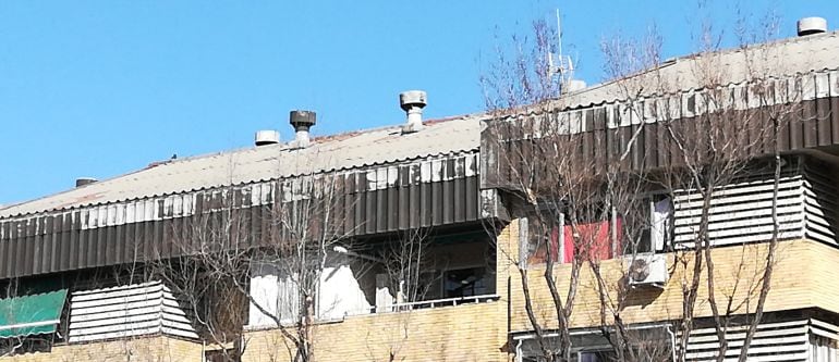 Estado de las cubiertas de URALITA en edificios de Orcasitas, Madrid