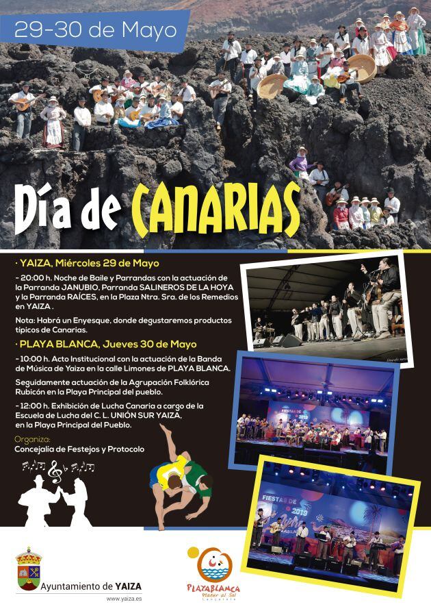 Actos programados en el municipio de Yaiza.