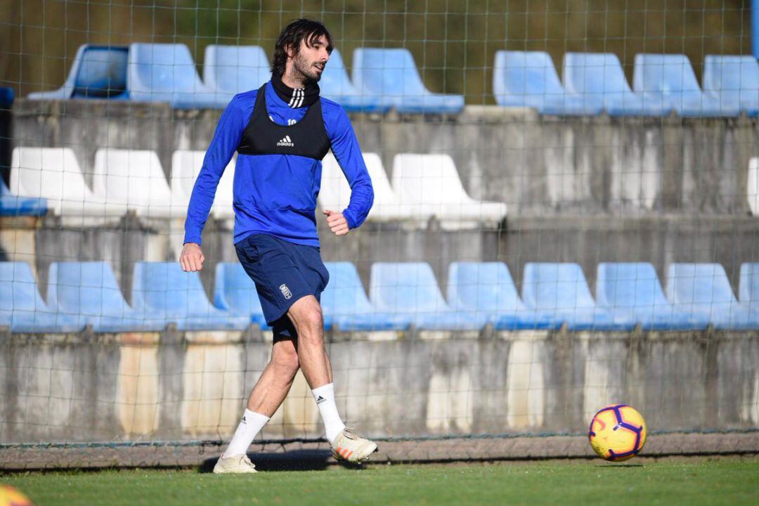 Carlos Martínez durante un entrenamiento