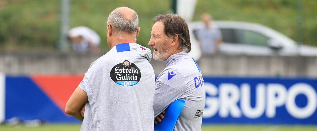 Anquela en un entrenamiento