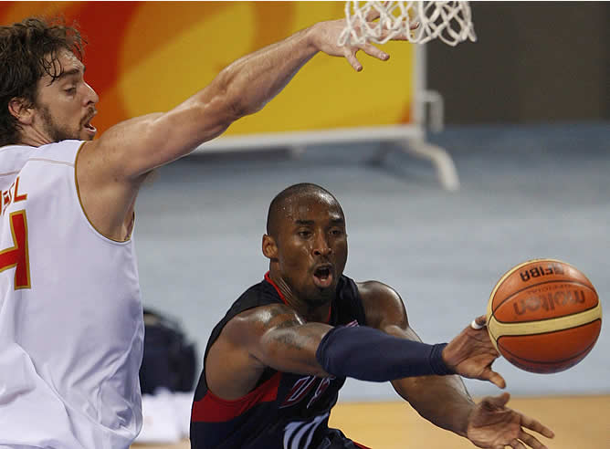 Kobe Bryant y Pau Gasol han sido el centro de todas las miradas en la gran final histórica de baloncesto