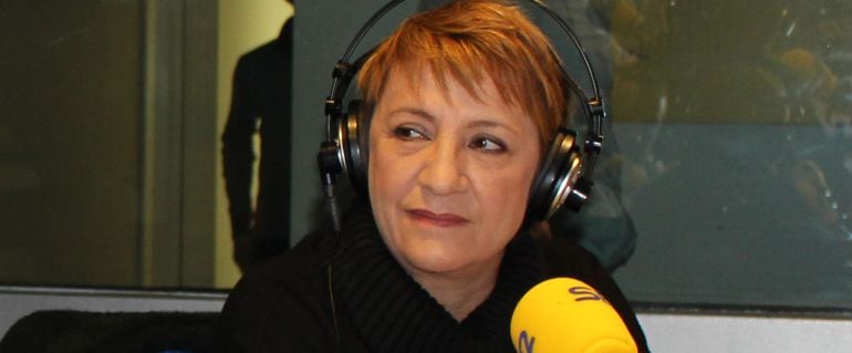 Blanca Portillo, en los estudios de la SER.