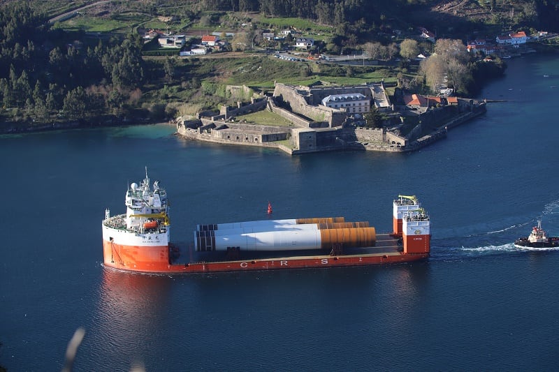 Las grandes piezas ya se han trasladado a su destino (foto: Navantia)