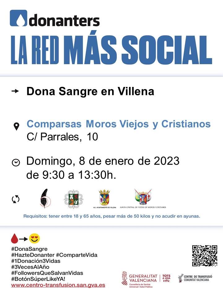 cartel de la donación de sangre