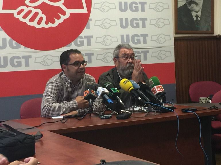 Gustavo Santana y Cándido Méndez