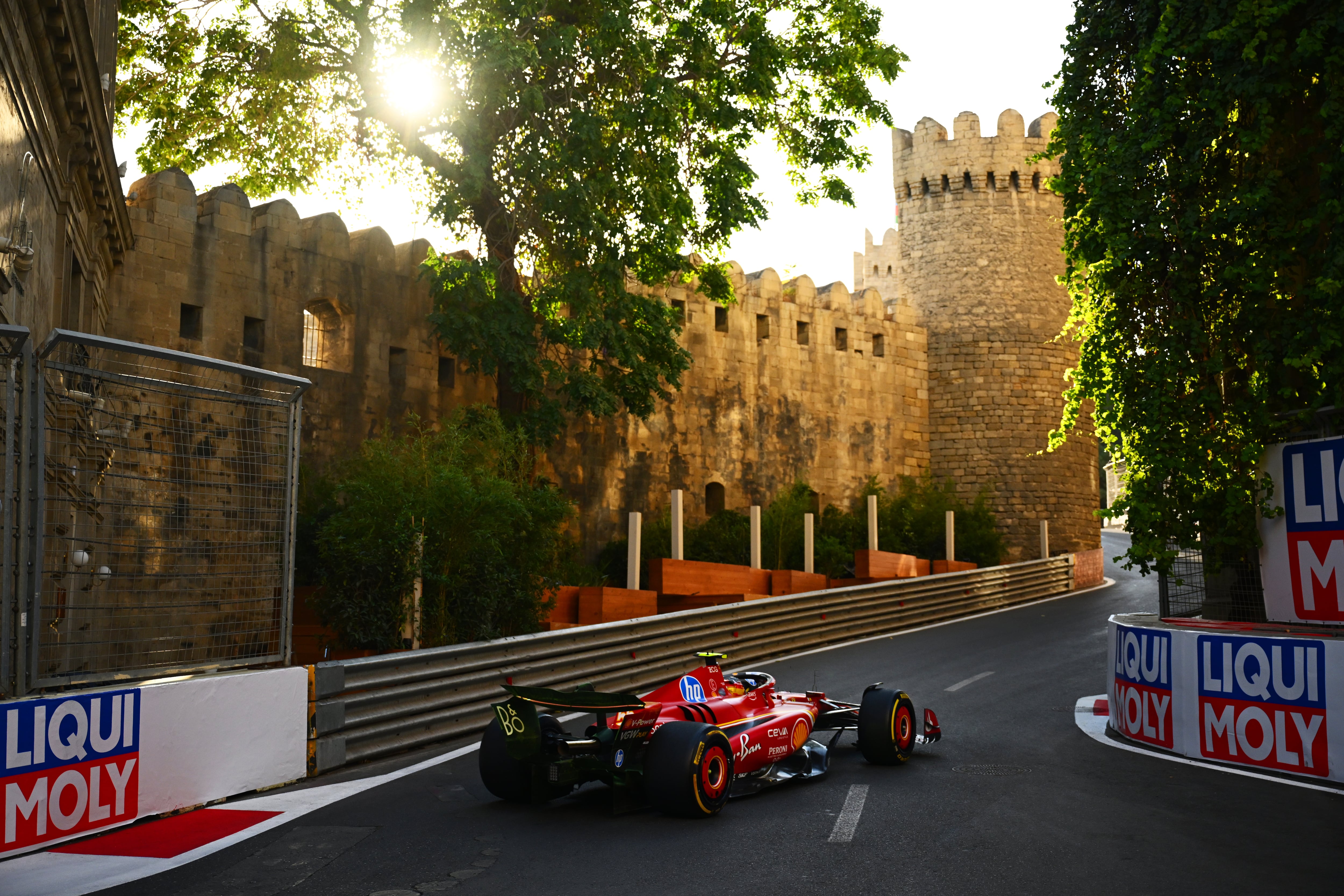 Carlos Sainz, durante el GP de Azerbaiyán 2024