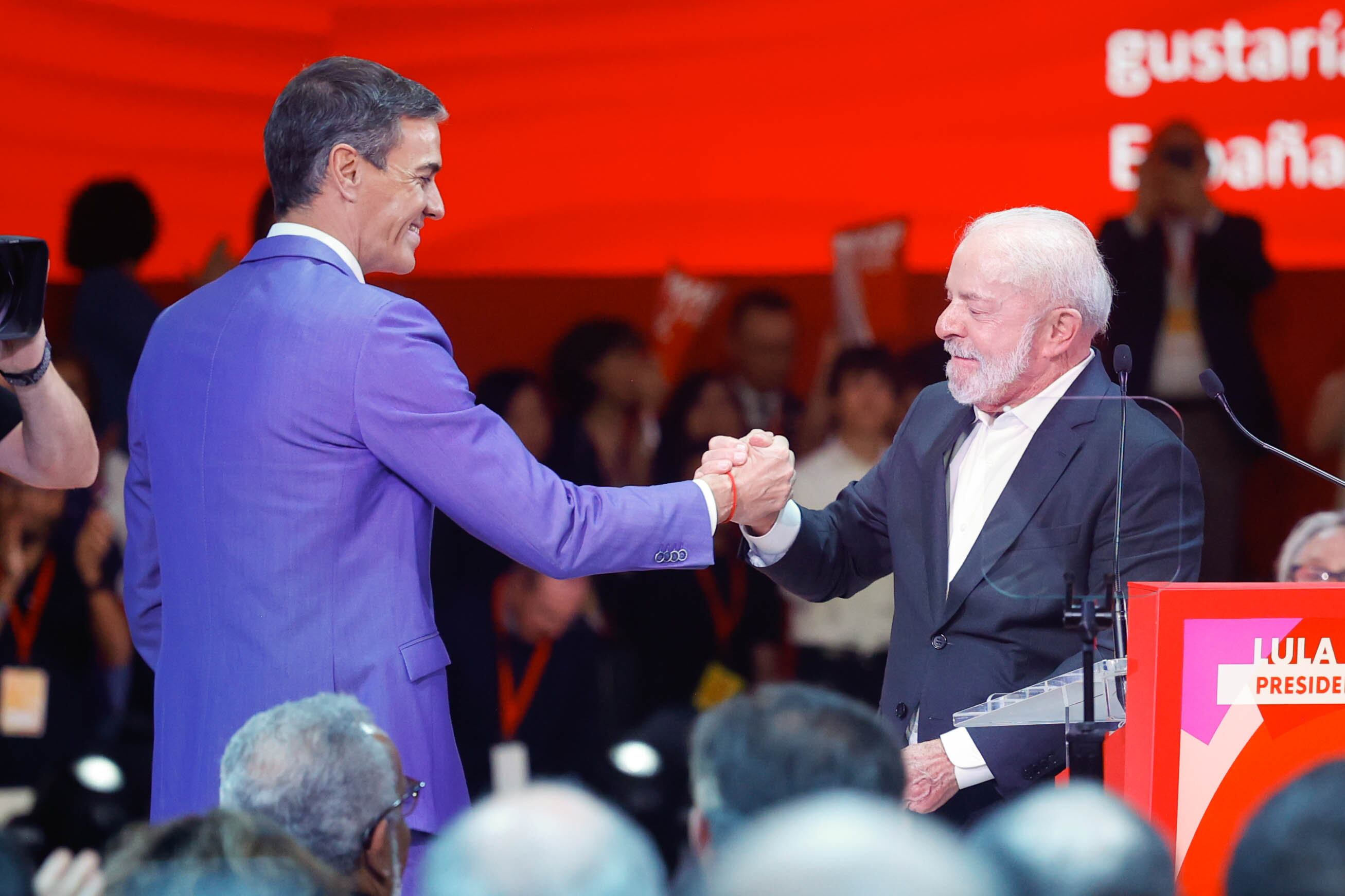 El presidente de Brasil, Luiz Inácio Lula da Silva (derecha), y el presidente del Gobierno, Pedro Sánchez (izquierda)(Photo By Kike Rincon/Europa Press via Getty Images)