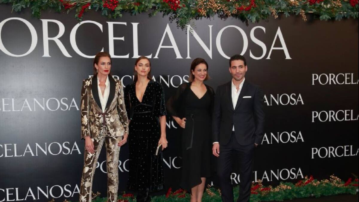 Porcelanosa estrena una nueva tienda en Estepark con la presencia de Irina Shayk, Nieves Álvarez y Miguel Ángel Silvestre