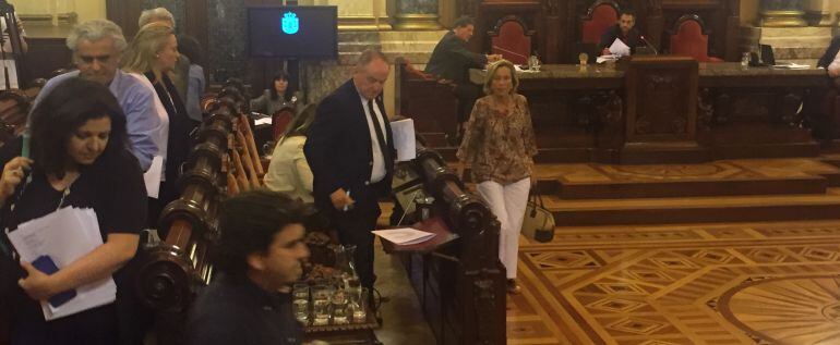 El PP abandona el pleno