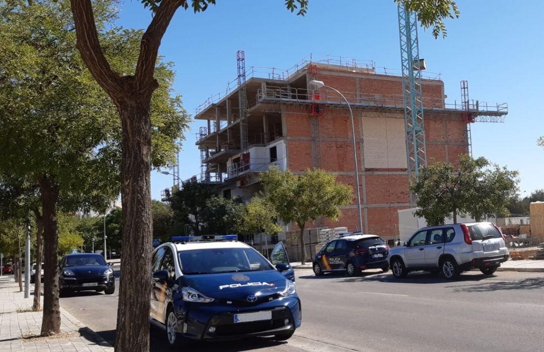 Edificio en obras donde han ocurrido los hechos este jueves