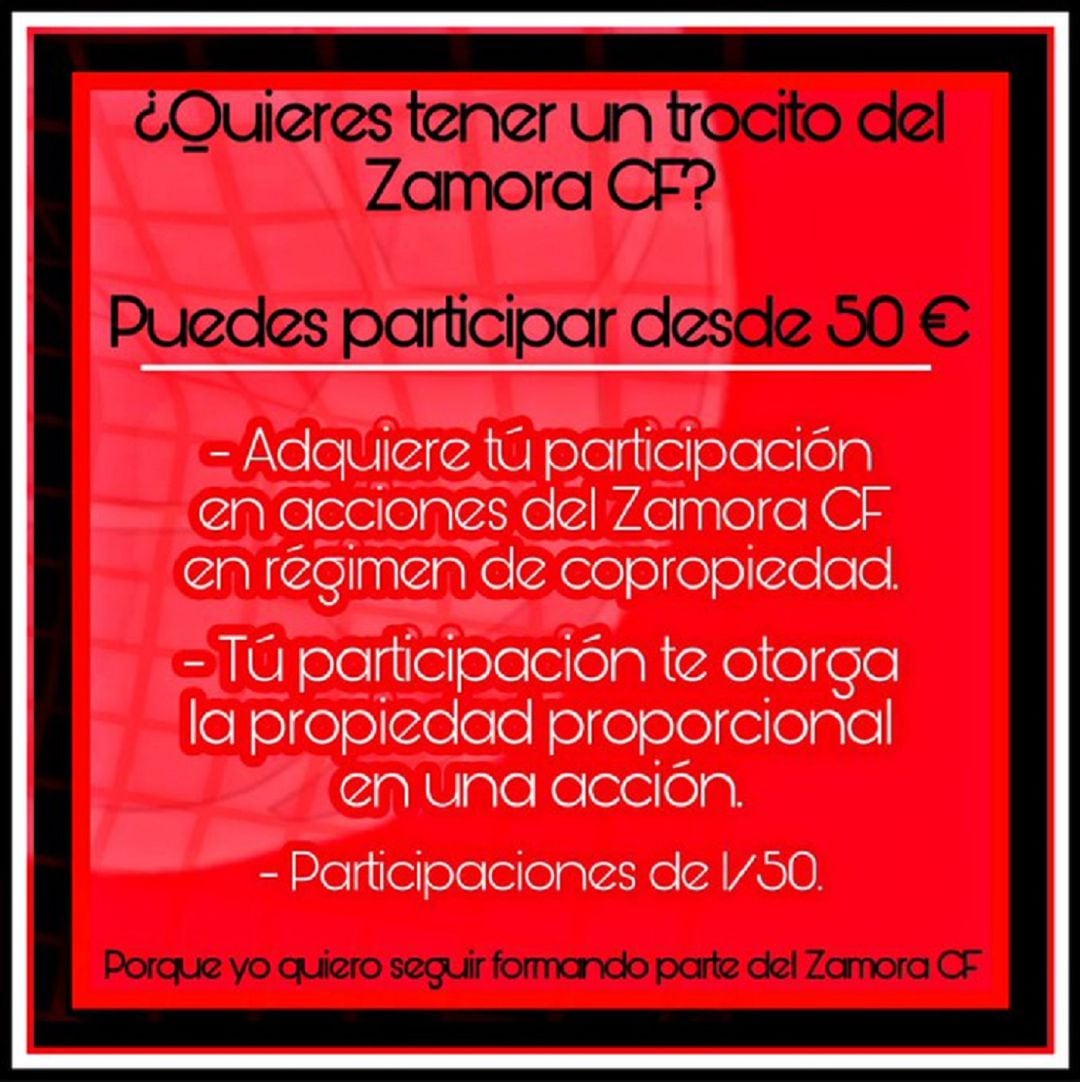 Cartel anunciador de la iniciativa