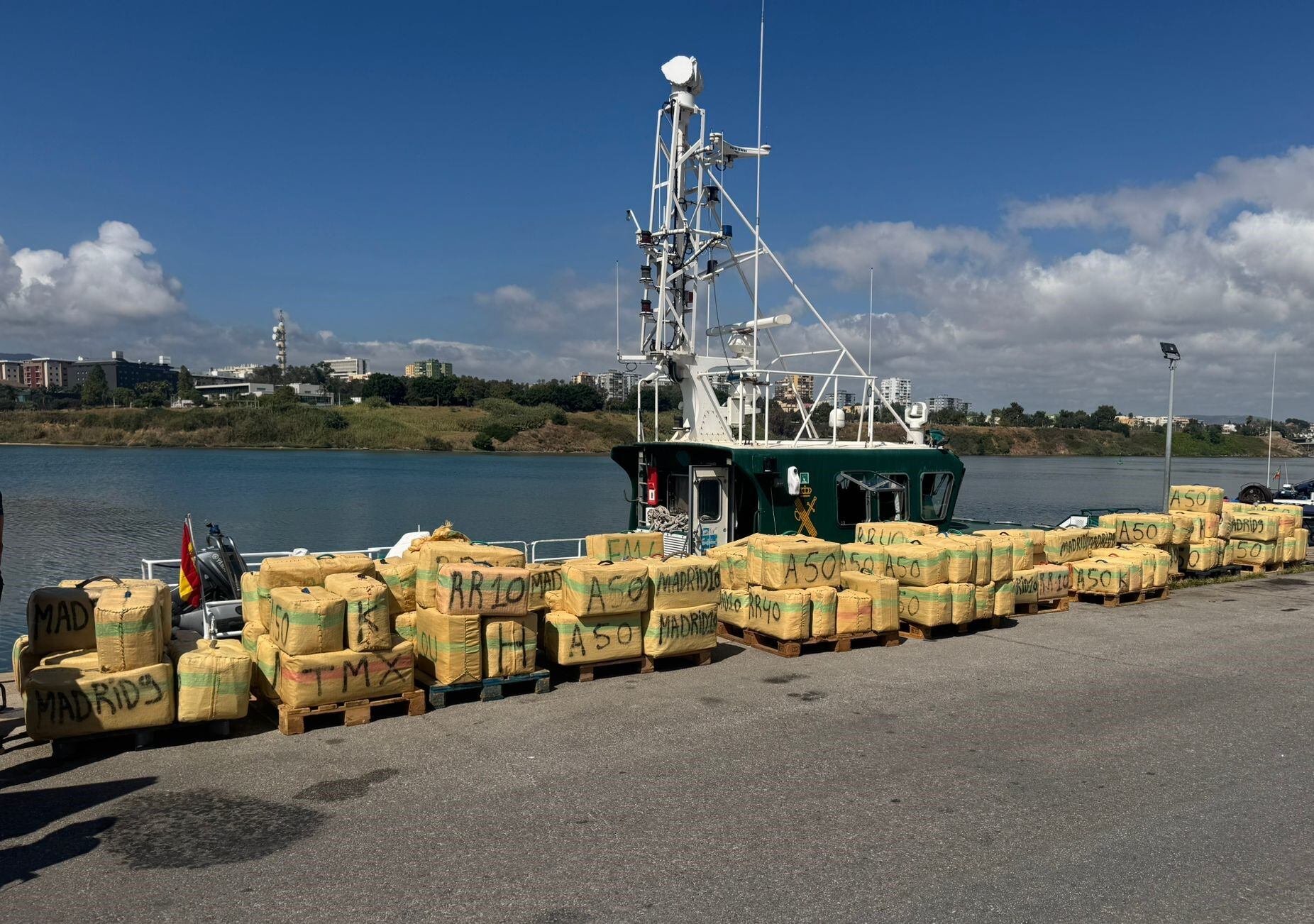 Droga aprehendida por la Guardia Civil