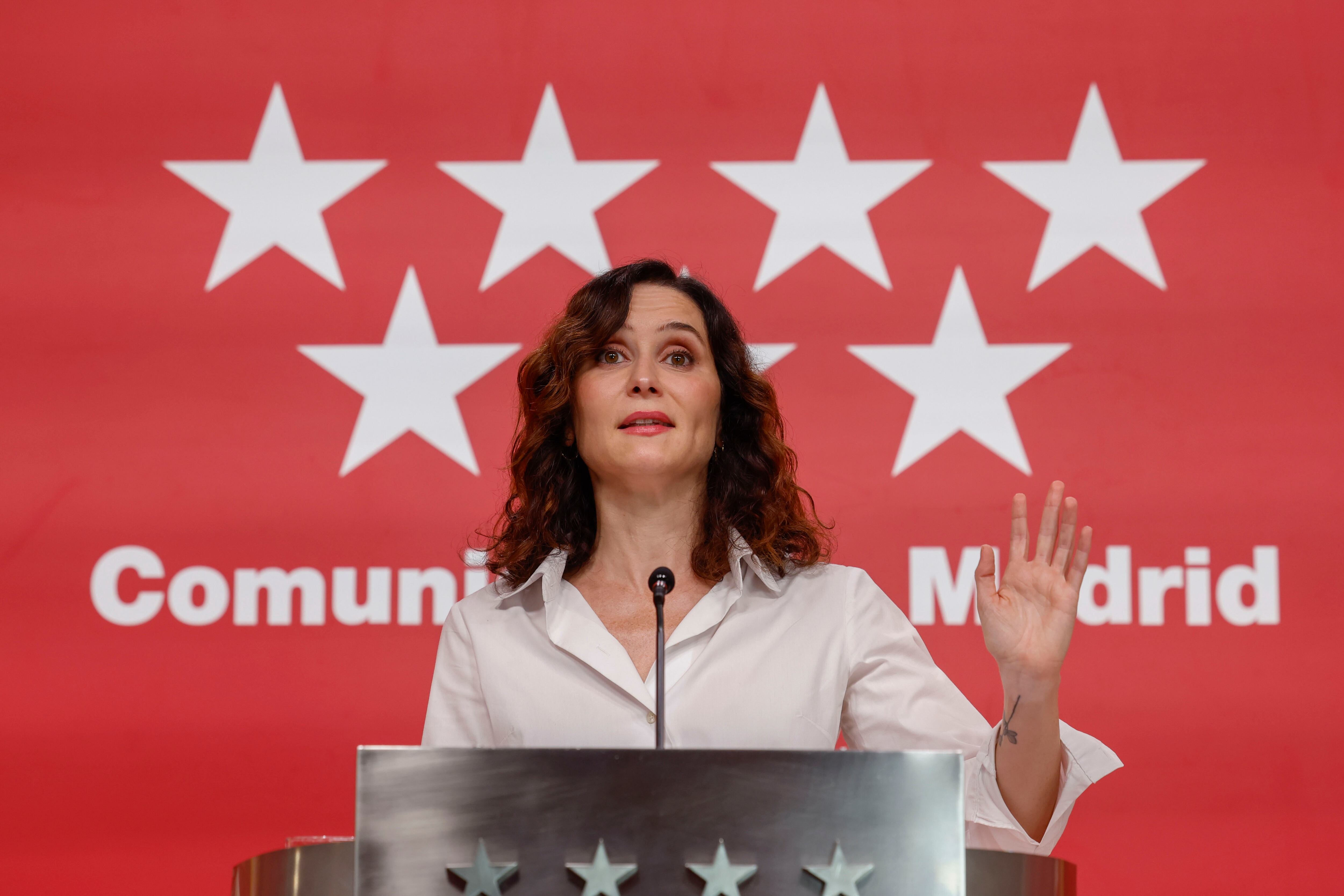 La presidenta de la Comunidad de Madrid, Isabel Díaz Ayuso