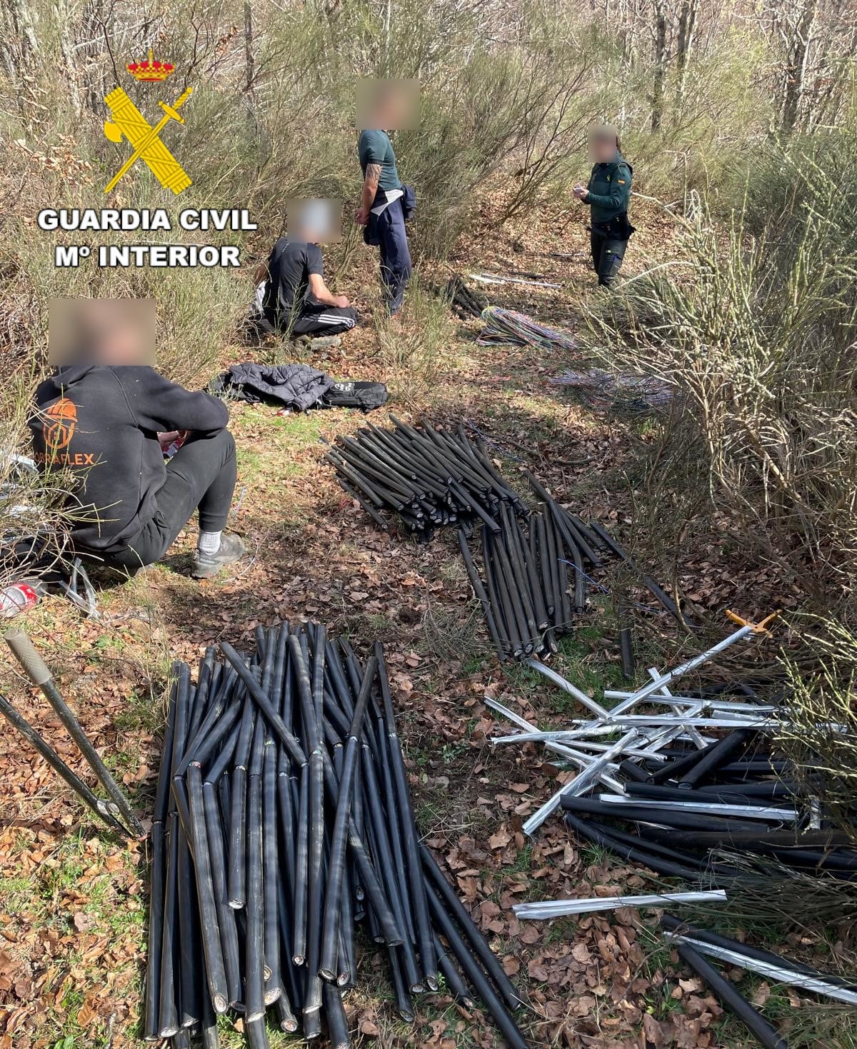 Parte de la operación llevada a cabo en Posada de Valdeón