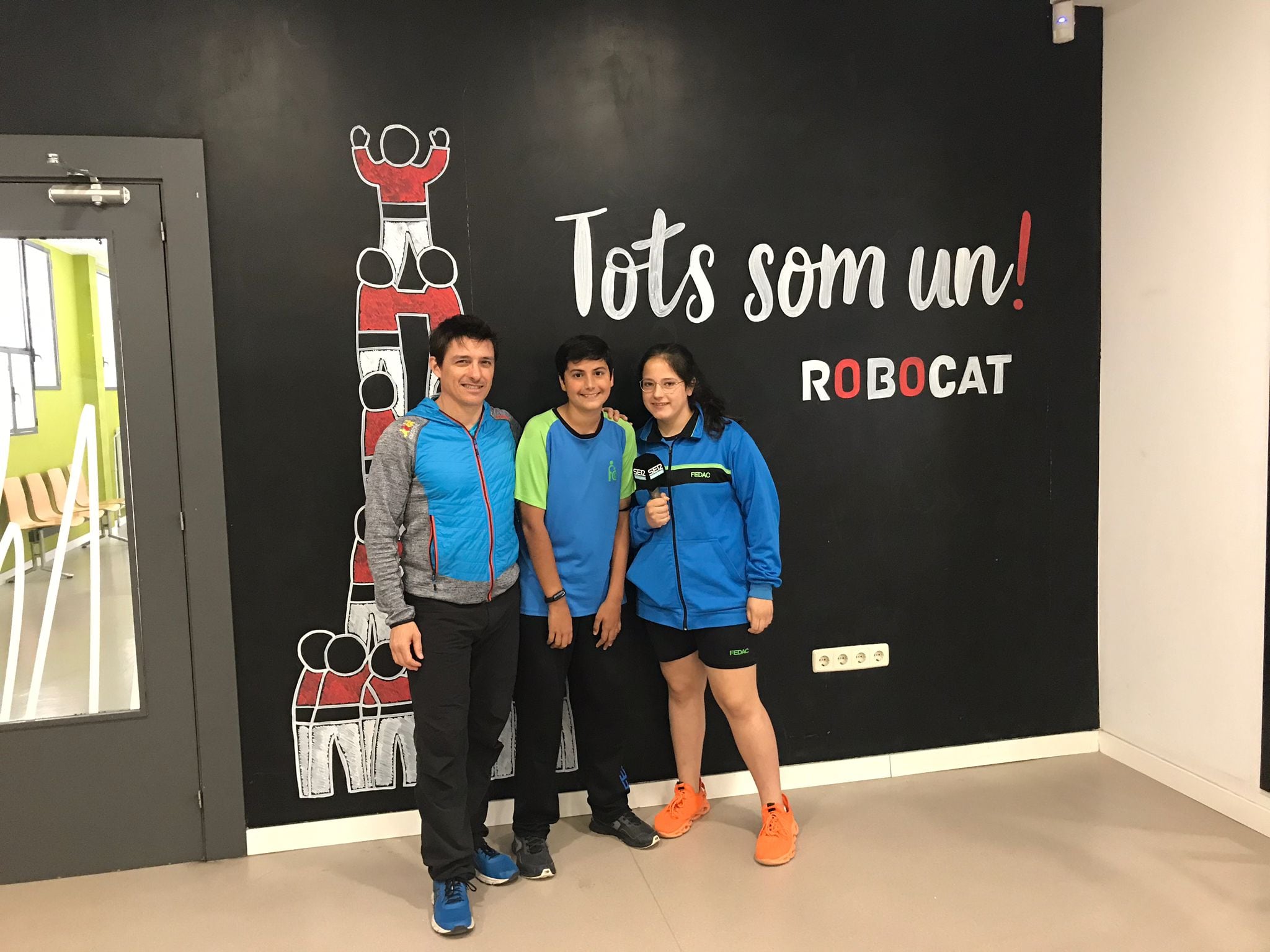 Ismael Moraleda, Pol i Maria, entrenador i participants del Robocat