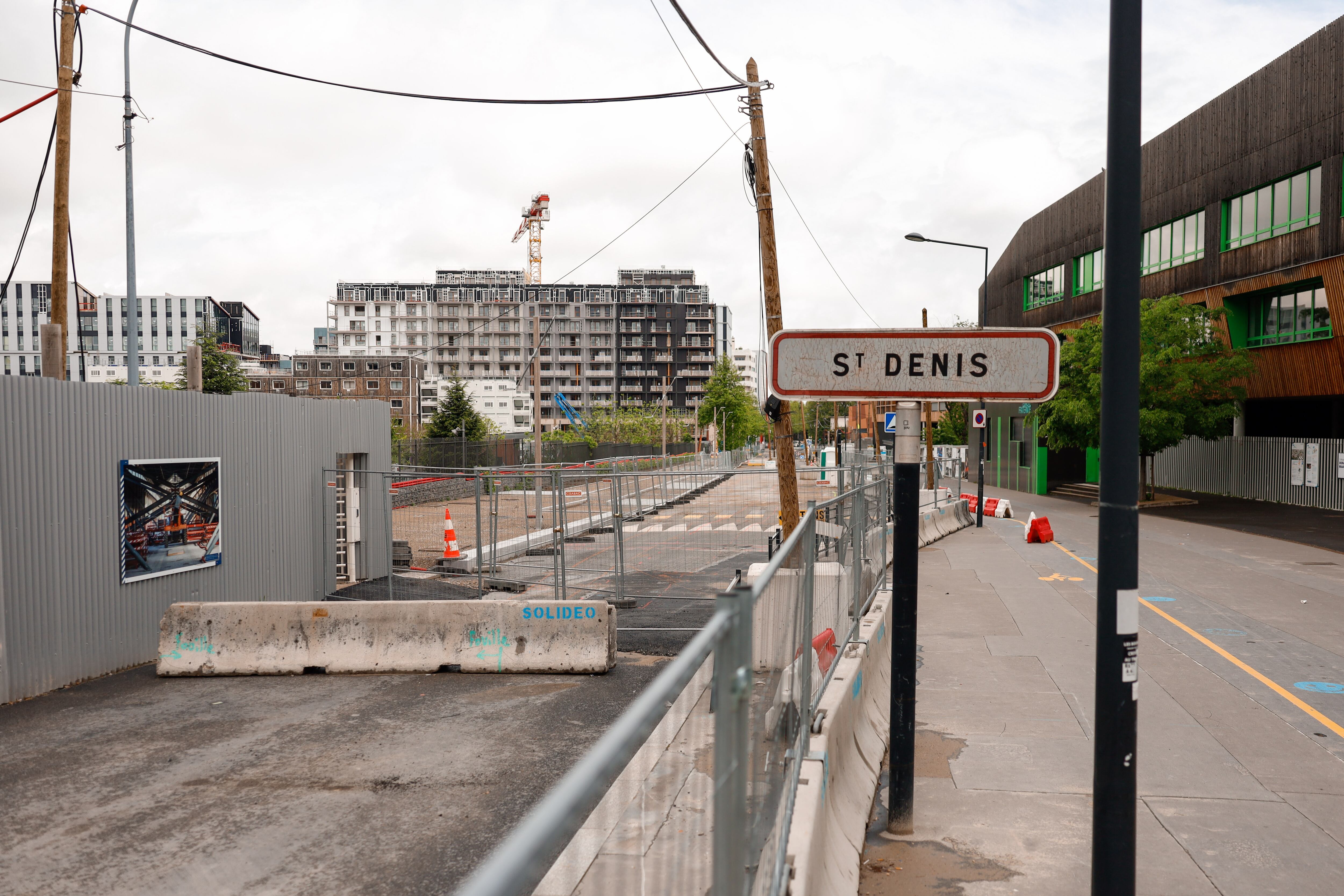 Imagen de las obras de la futura villa olímpica de París