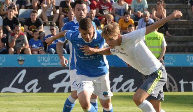 Imagen del partido entre Lleida y Castilla