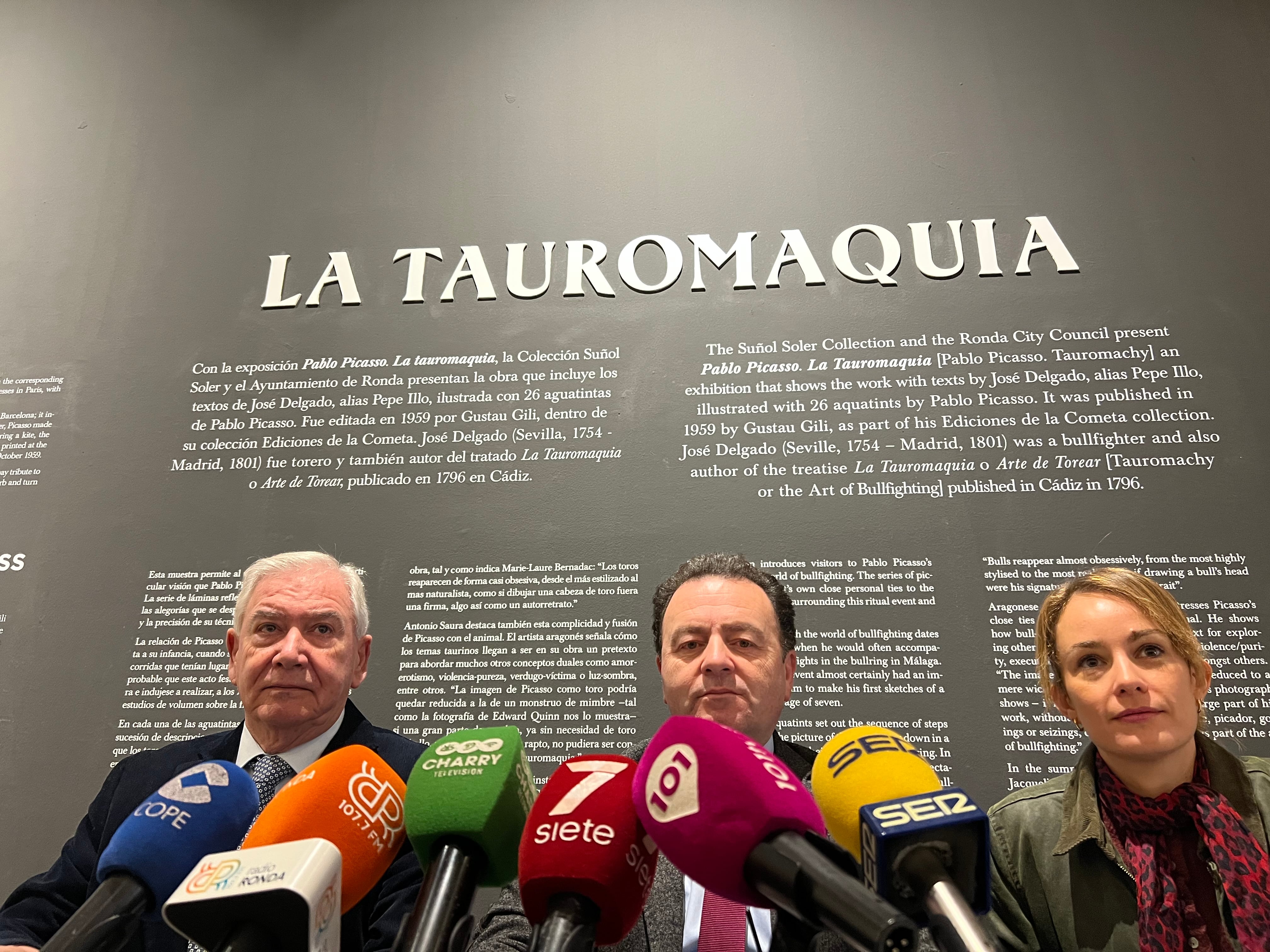 Martín Vivas, Luis Candelas y Mari Paz Castillo en rueda de prensa este miércoles