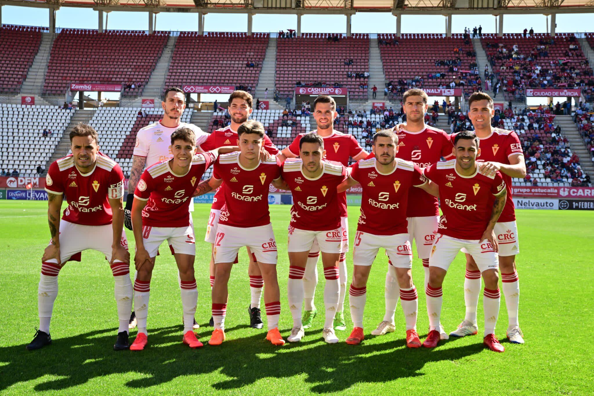 Once del Real Murcia ante el Cornellà