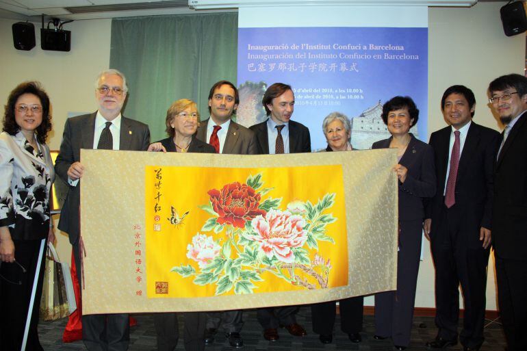 Inauguració de la seu de l&#039;Institut Confuci de Barcelona l&#039;any 2010