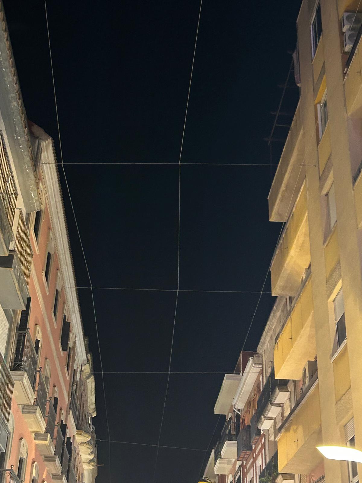 Trabajos para entoldado del Pasaje del Comercio