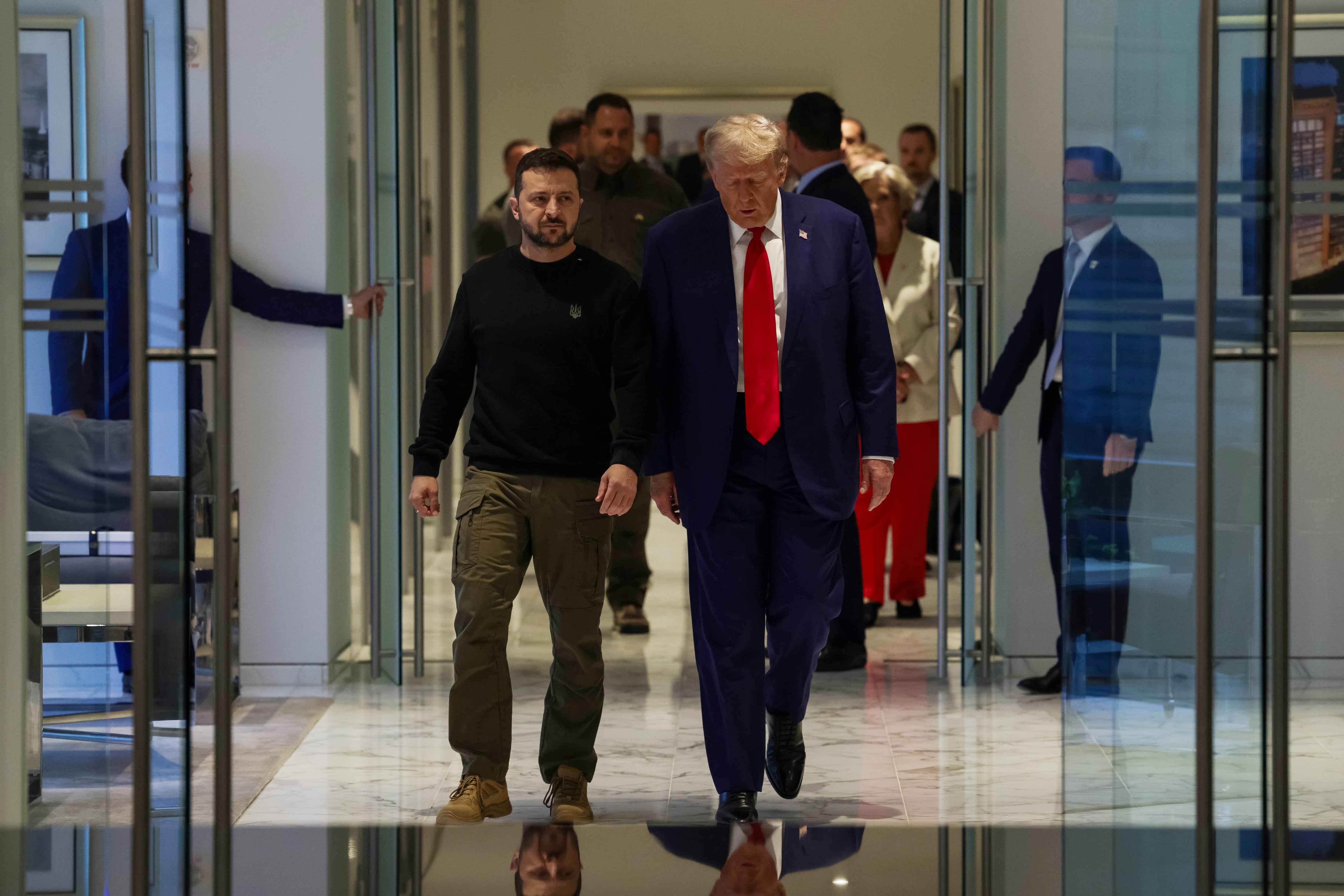 Volodímir Zelenski junto a Donald Trump durante la visita del presidente ucraniano a Estados Unidos a finales de septiembre