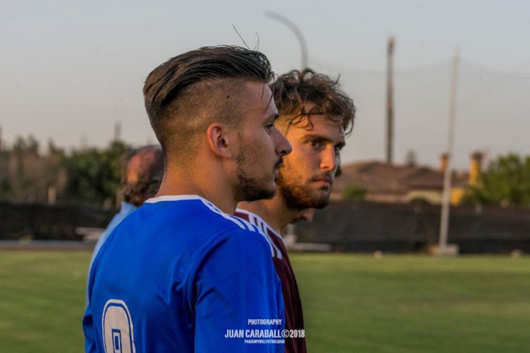 Álex Parra durante un encuentro con la camiseta del Xerez CD. 