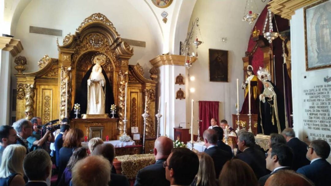 La Capilla del Rosario de la Hermandad de Las Aguas acogió el pasado 14 de septiembre el funeral por el eterno descanso de Luis Álvarez Duarte