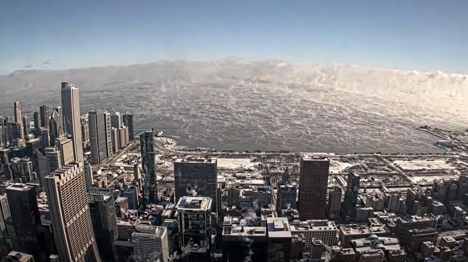 El humo marino llega a Chicago.