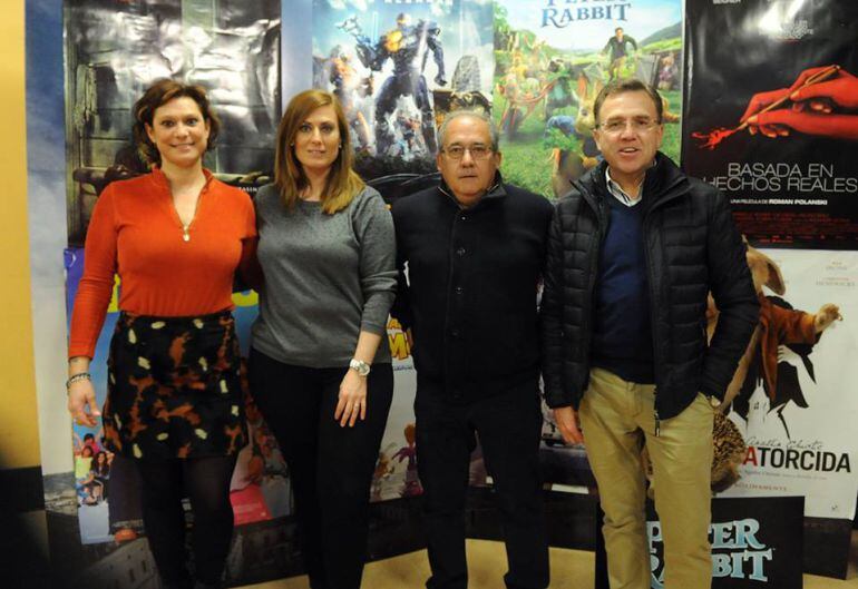 Inés Morencia, Teresa García, Francisco Jiménez y Fernando Berzosa, jurado de los cortos de Castill y León