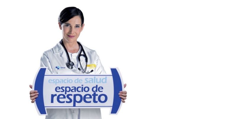 Imagen de la campaña contra las agresiones en el ámbito sanitario