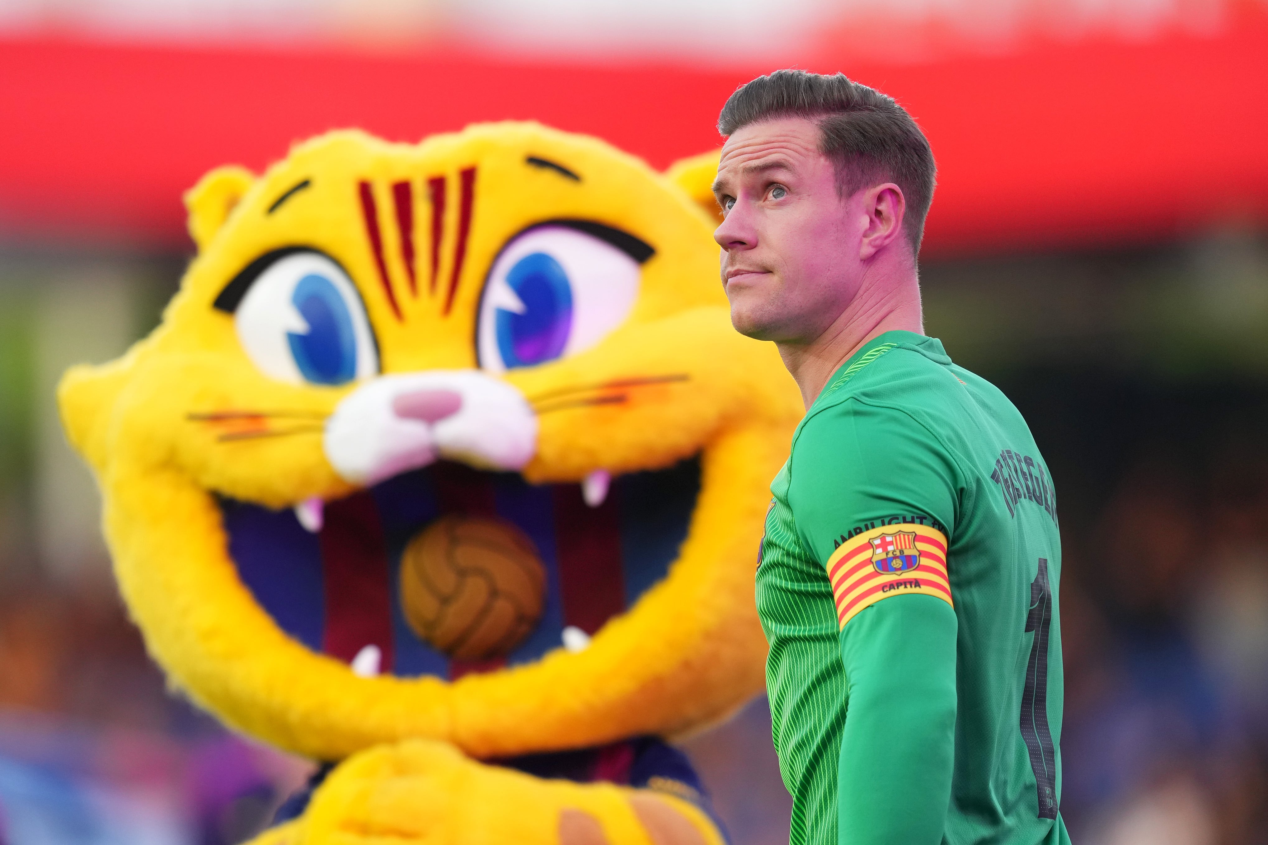 Ter Stegen, en la previa del Barça-Como del Trofeo Joan Gamper