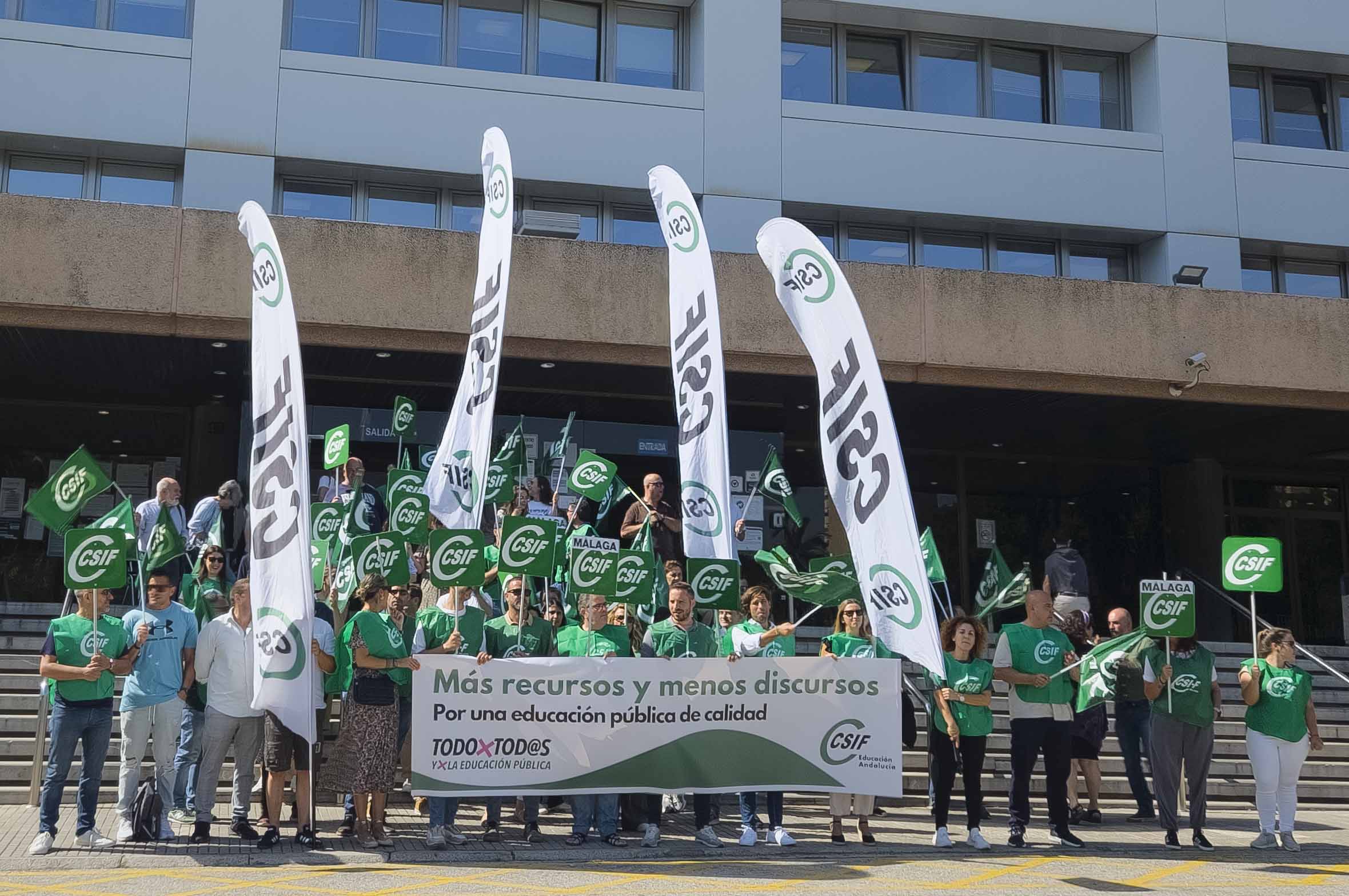 Momento de la protesta