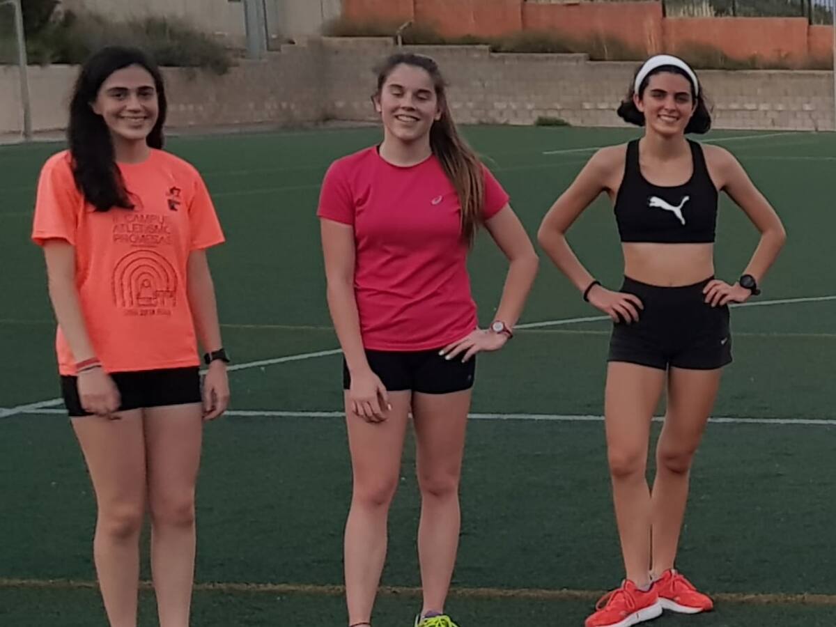 Buenos resultados en atletismo este fin de semana para los deportistas de Villena