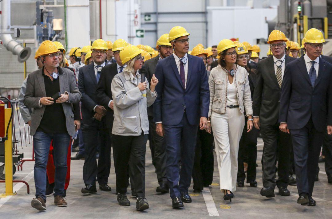 Pedro Sánchez visita la planta de Renault en Valladolid