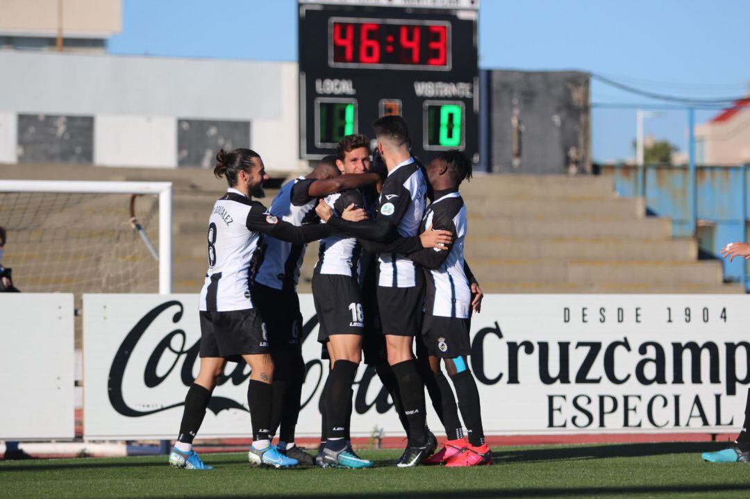 Celebración del gol.