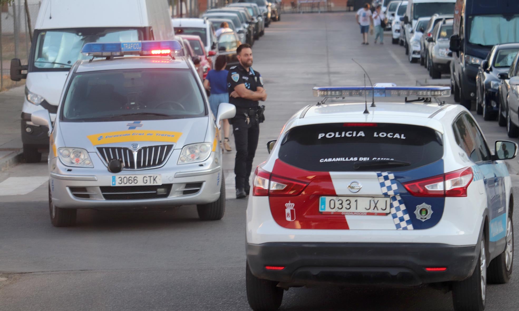 Policía Local en las calles de Cabanillas del Campo