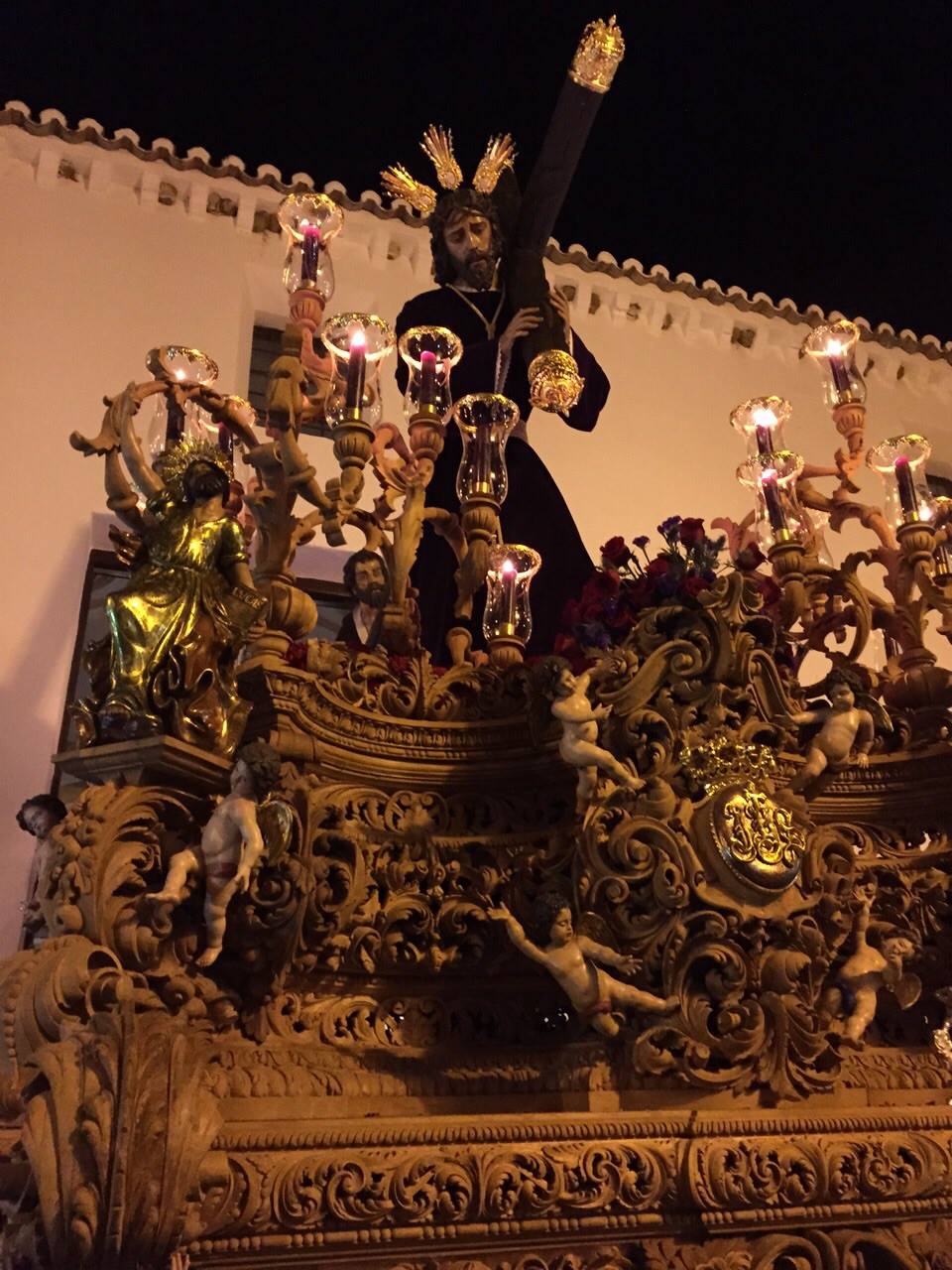 Salida procesional de Padre Jesús en la Semana Santa del año 2015