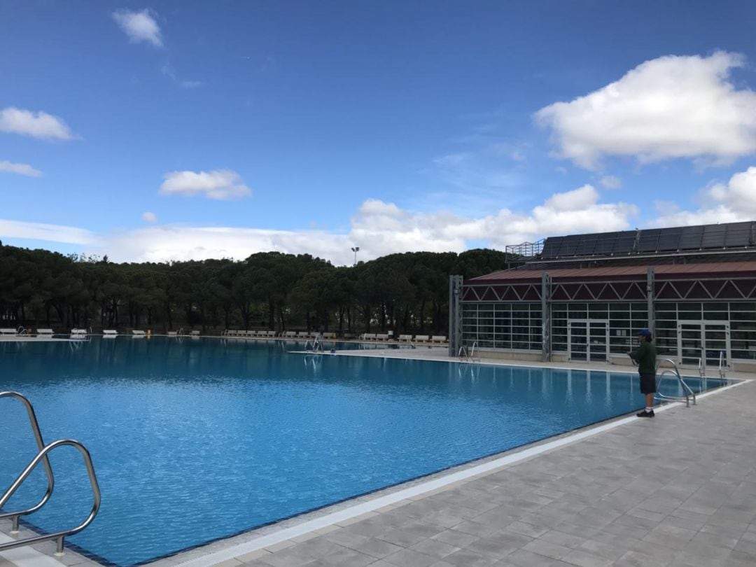 Una piscina de Aluche, Madrid.