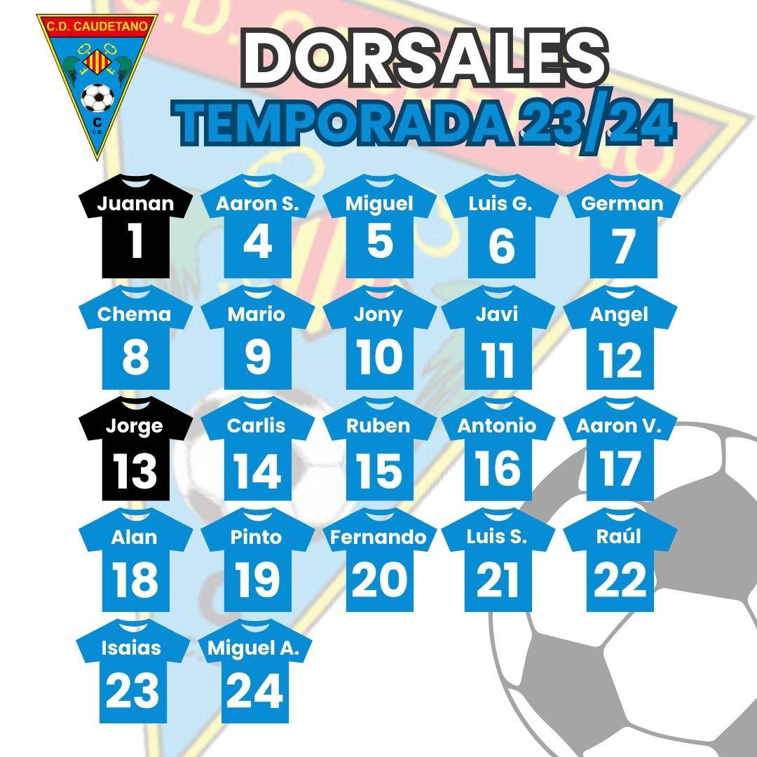 Dorsales de la temporada