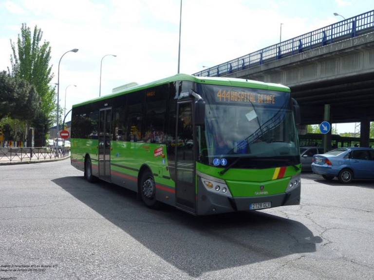 Autobús de una de las líneas urbanas de Getafe que estas fiestas patronales ampliarán sus horarios.