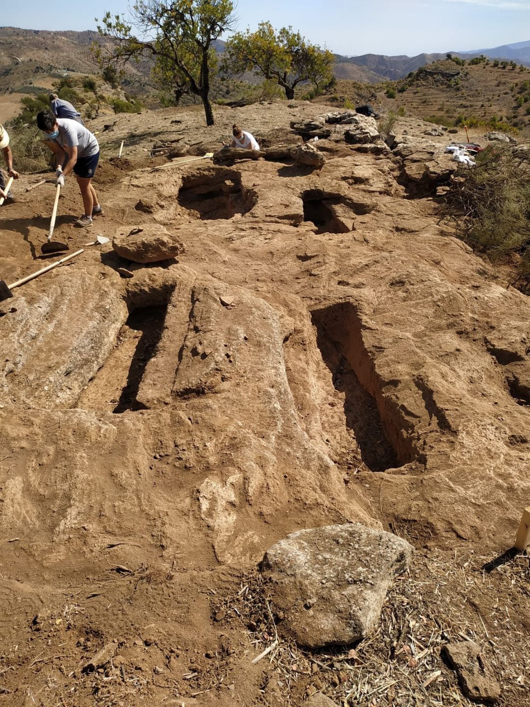 Restos arqueológicos en la sierra de Pizarra