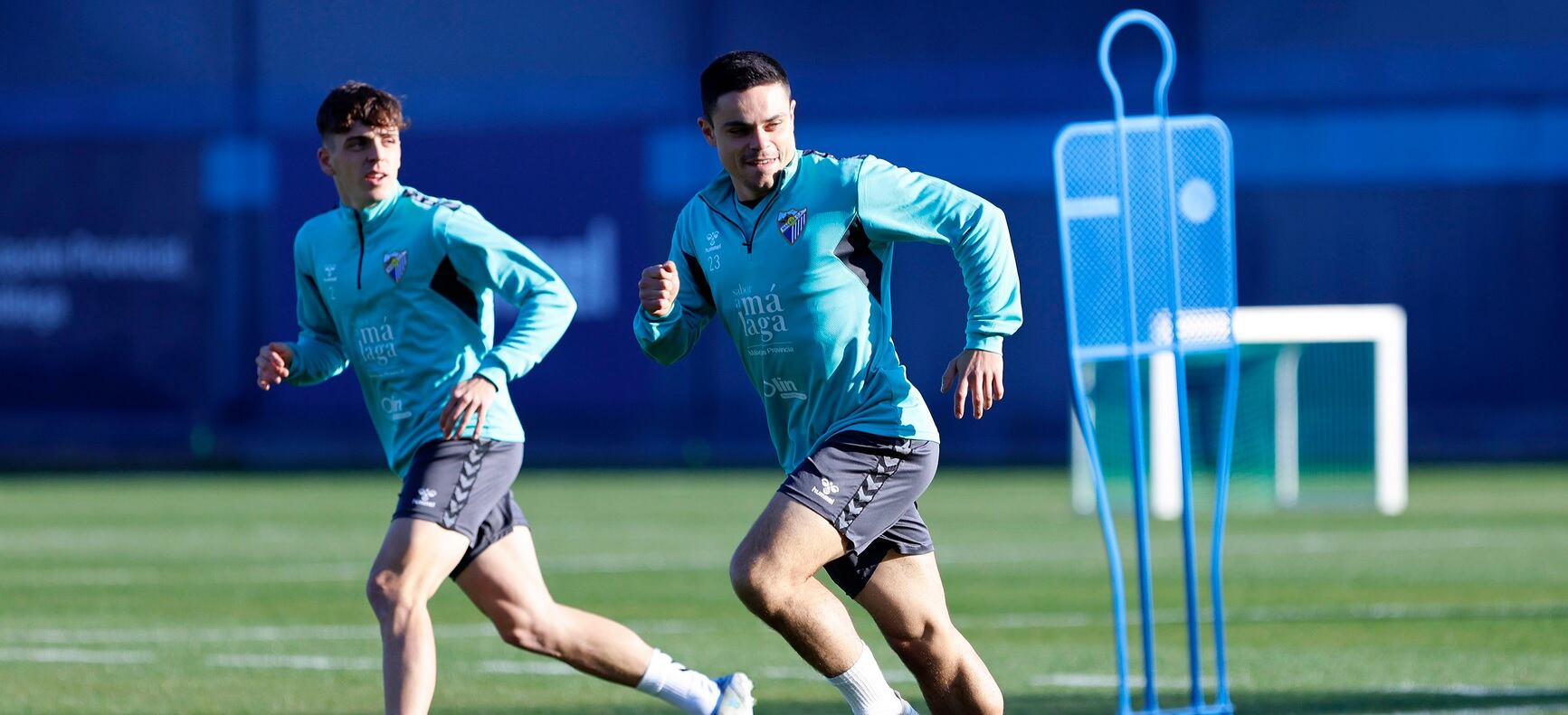 Luca Sangalli, en un ejercicio durante el entrenamiento del miércoles