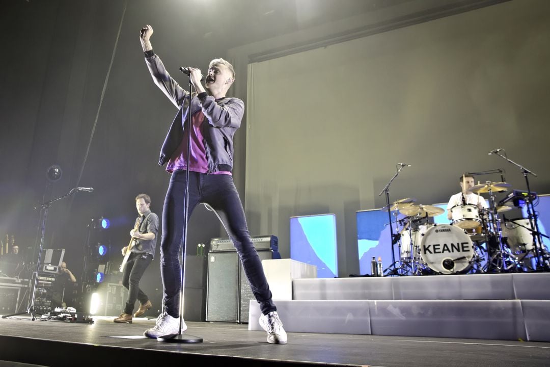 El cantante de Keane,Tom Chaplin, actuando en Berlín el pasado mes de febrero