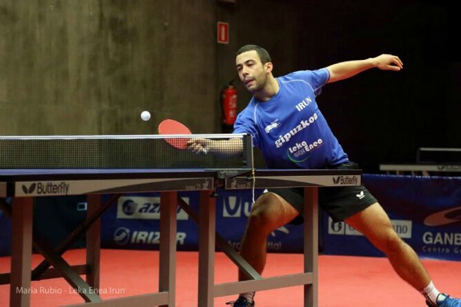 El jugador del Leka Enea Irun, Endika Díez en plena partido ante el Caja Sur Priego