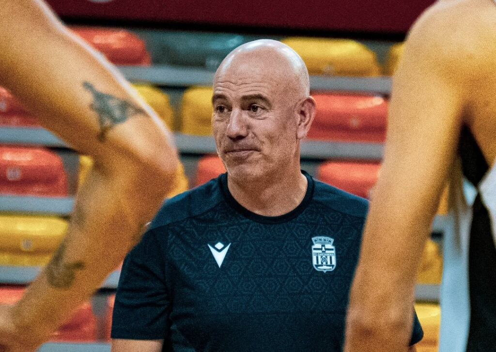 Félix Alonso en una sesión de entrenamiento