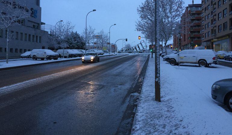 Las principales vías de circulación estaban despejadas en la hora punta